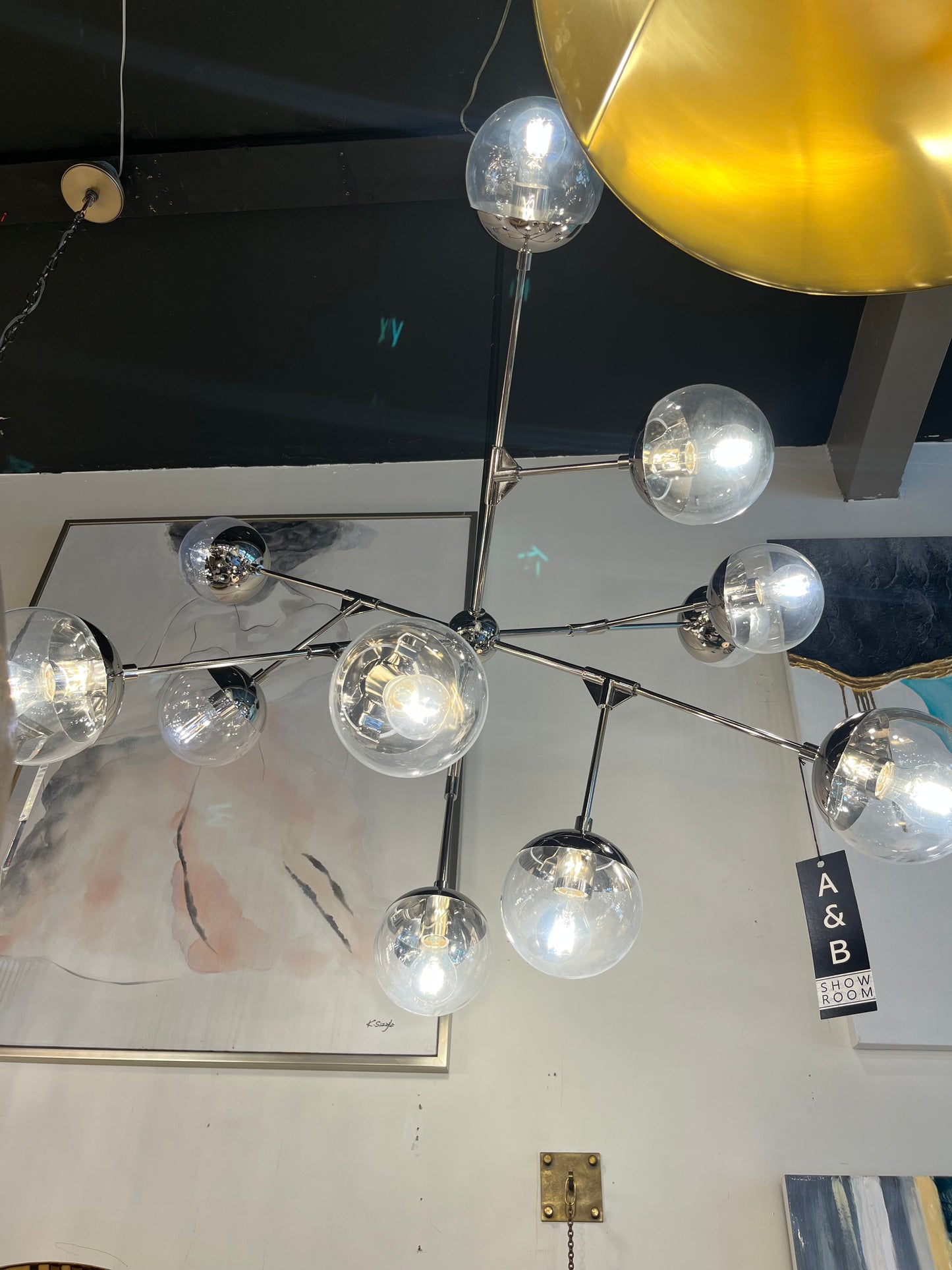 Celeste Chandelier in Polished Nickel