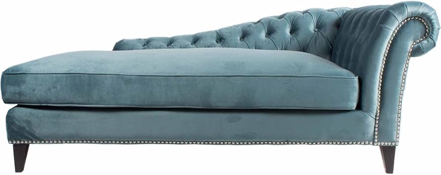 Bibiano Velvet Blue Chaise