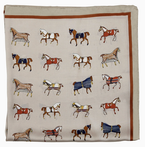 HORSES IN BLANKETS SCARF