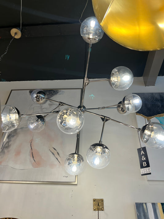 Celeste Chandelier in Polished Nickel