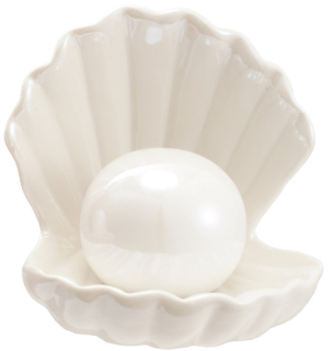 Stoneware Seashell with LED Light