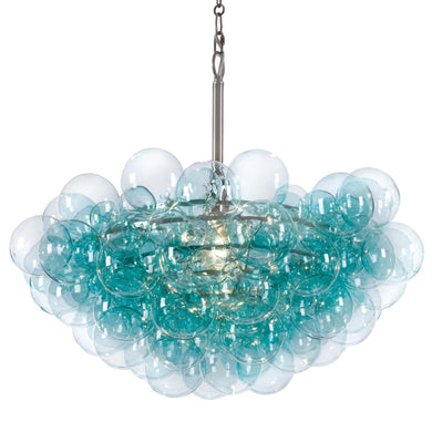 Aqua Chandelier with bubble light