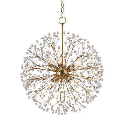 chandelier orb light with crystals 