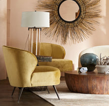 Load image into Gallery viewer, Kitts Chair Marigold Velvet