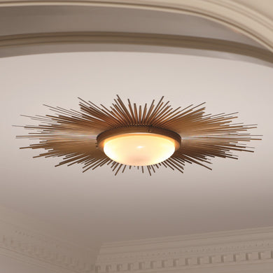 Sunburst Flush Mount - Gold