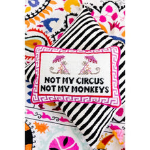 Load image into Gallery viewer, Needle Point Accent Pillow - Not My Circus