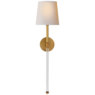 Camille Large Tail Sconce with Natural Paper Shade