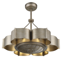 Load image into Gallery viewer, Stockholm 6-Light Fan D&#39;Lier in Silver Patina