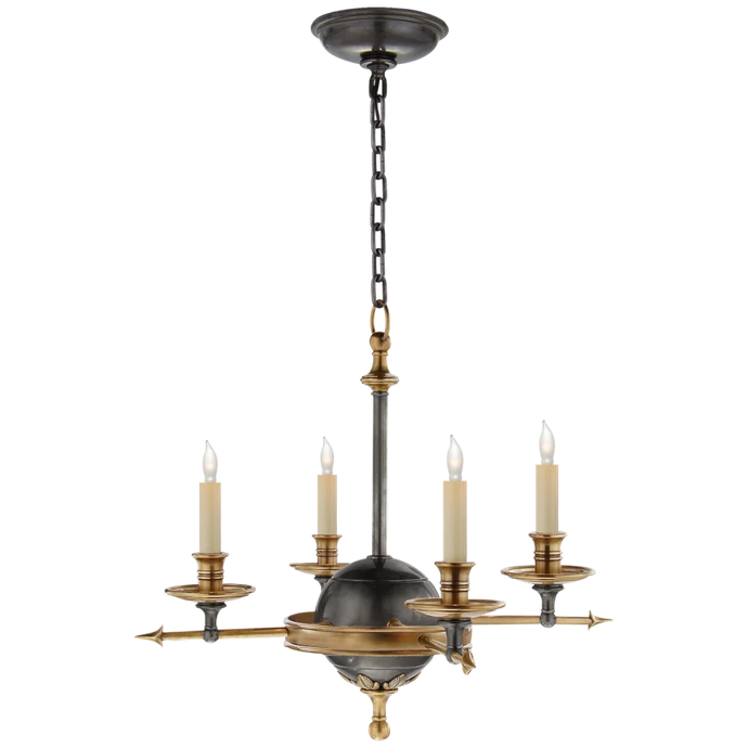 Leaf and Arrow Small Chandelier