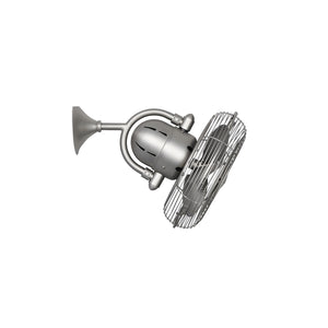 Wall or Ceiling oscillating fan in brushed nickel