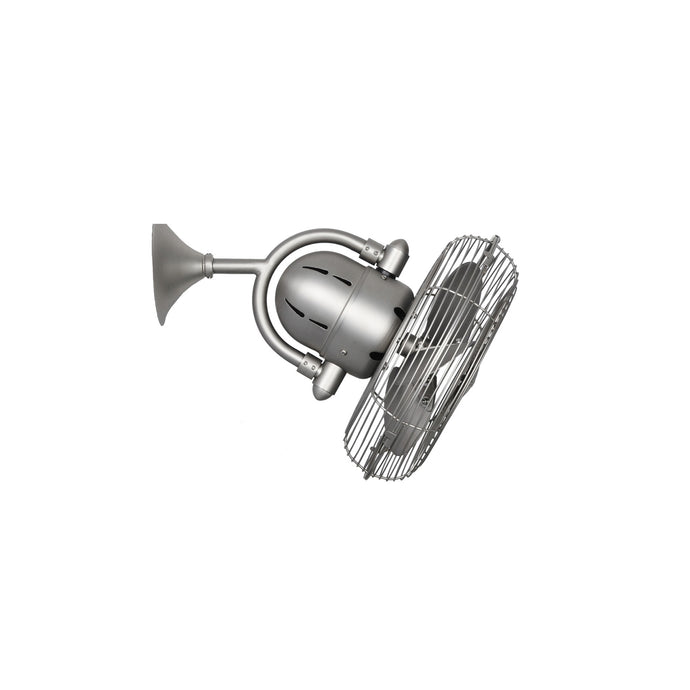 Wall or Ceiling oscillating fan in brushed nickel